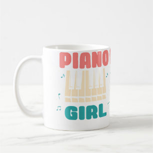 Pianomeisje Pianospelster Jazz Instrument Muziek L Koffiemok
