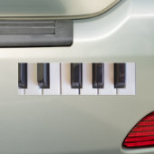 Pianomuziek Bumpersticker (Op auto)