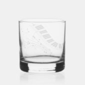 Pianomuziek Thema Design Whisky Glas (Achterkant)