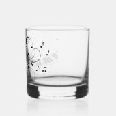 Pianomuziek Thema Design Whisky Glas (Links)