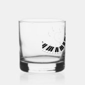 Pianomuziek Thema Design Whisky Glas (Rechts)