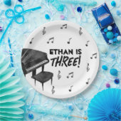 Pianomuziek Thema Verjaardagsfeest Papieren Borden Papieren Bordje (Feest)