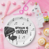 Pianomuziek Thema Verjaardagsfeest Papieren Borden Papieren Bordje (Feest)