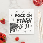 Pianomuziek Verjaardagsfeestje Papieren servetten (Insitu)