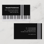 pianomuziek-visitekaartje visitekaartje (Voorkant / Achterkant)