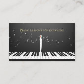Pianomuziekleraar | Uniek Visitekaartje (Achterkant)