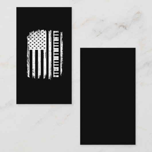 Pianomuziekpianist van de Amerikaanse speler met v Visitekaartje (Voorkant / Achterkant)