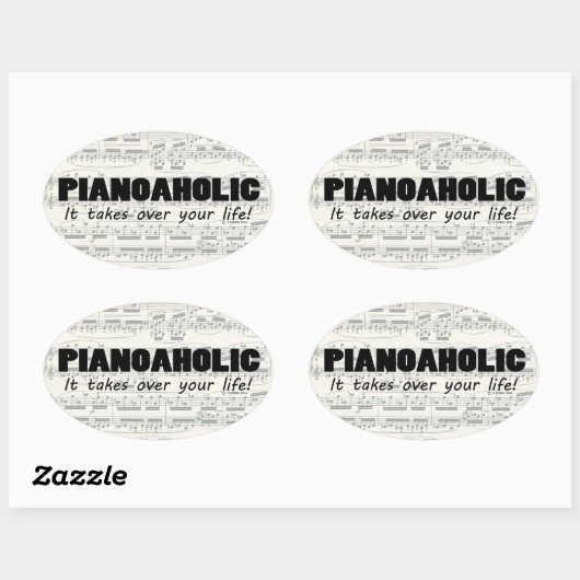 Pianoölic Life Oval Sticker (Vel)