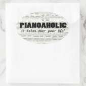 Pianoölic Life Oval Sticker (Tas)