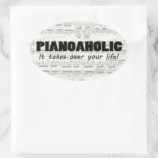 Pianoölic Life Oval Sticker (Tas)