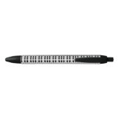 Pianopatroon Zwarte Inkt Pen (Achterkant)