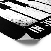 Pianopianist ik speel piano in Jezus Name Keyboard Poster (Hoek)