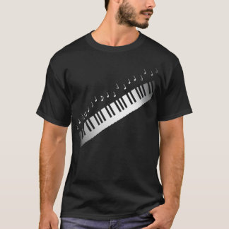 Pianopianist-toetsenbordMuzieknoten T-shirt