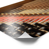  pianoPinblock en Strings Print Foto Afdruk (Hoek)