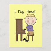 PianoPlayer-overhemden en -cadeaus Briefkaart (Voorkant)