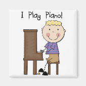 PianoPlayer-overhemden en -cadeaus Magneet (Voorkant)