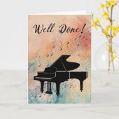 Pianoprestaties Gefeliciteerd met de Waterverf Kaart (Gele Bloem)