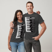 Pianoproblemen Funny Keyboard-Gezegden T-shirt (Unisex)