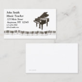 Pianoprofielkaart Visitekaartje (Voorkant / Achterkant)