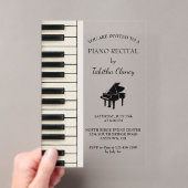 Pianorecital Acryl Uitnodiging (Insitu (Draagbaar))