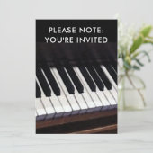 Pianorecital Uitnodigingen (Staand voorkant)