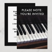 Pianorecital Uitnodigingen (Voorkant / Achterkant)
