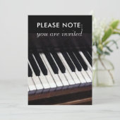 Pianorecital Uitnodigingen (Staand voorkant)