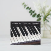 Pianorecital Uitnodigingen (Staand voorkant)