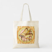 Pianoritme canvas tas (Achterkant)