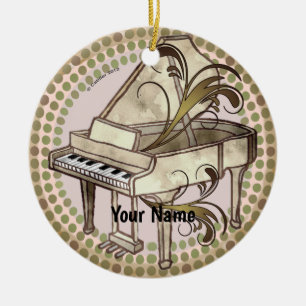 Pianoritme keramisch ornament
