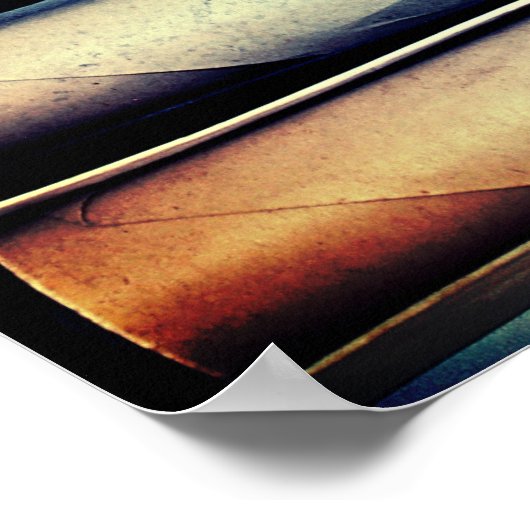 Pianorollen voor Antiek papier Poster (Hoek)