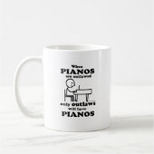 Pianos Verboden Koffiemok (Links)