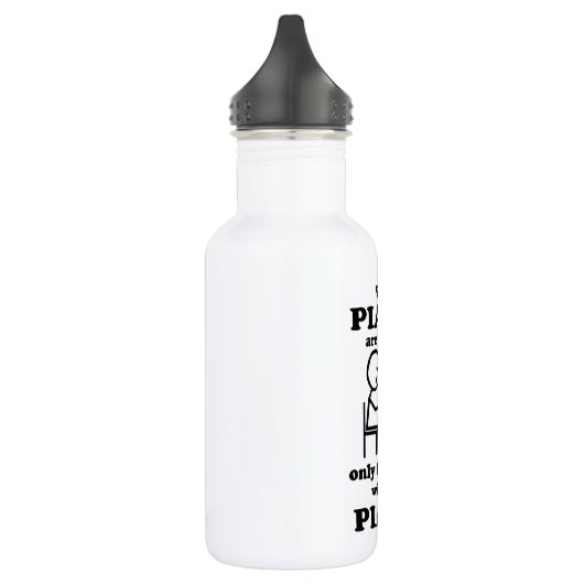 Pianos Verboden Waterfles (Links)