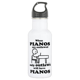 Pianos Verboden Waterfles