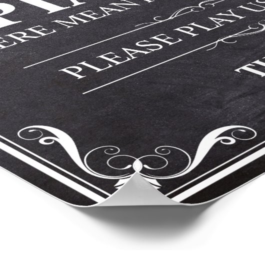 piano's waren bedoeld om geplakt te worden poster (Hoek)