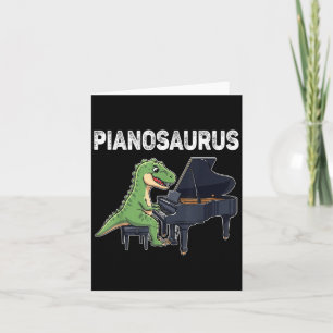 Pianosaurus Grappige Dinosaurus die Piano Speelt K Kaart