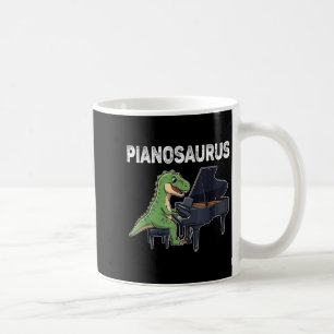 Pianosaurus Grappige Dinosaurus die Piano Speelt K Koffiemok