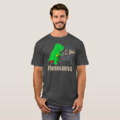 Pianosaurus Piano Dinosaurus Percussie Muziek T-shirt (Voorkant volledig)