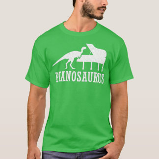 Pianosaurus-toetsenbord T-shirt