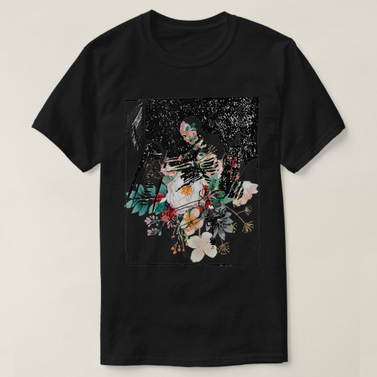 Pianoschets tekenen Abstracte kunst T-shirt (Design voorkant)