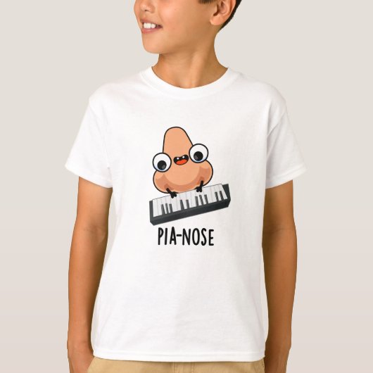 Pianose Funny Piano Nose Pun T-shirt (Voorkant)