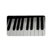 Pianosleutellabels Etiket (Voorkant)