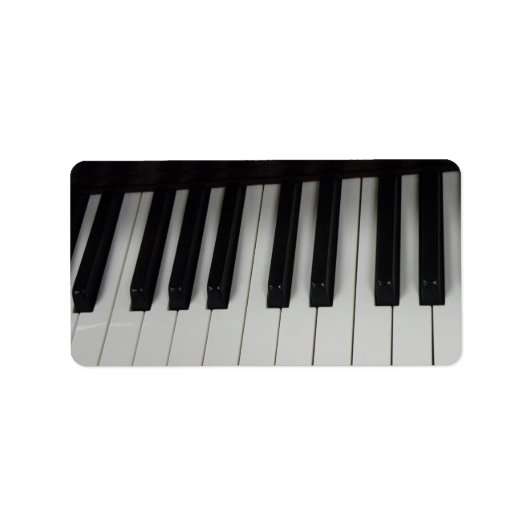 Pianosleutellabels Etiket (Voorkant)