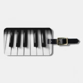 Pianosleutels Bagagelabel met riem (Voorkant horizontaal)