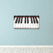pianosleutels canvas afdruk (Insitu (Houten vloer))