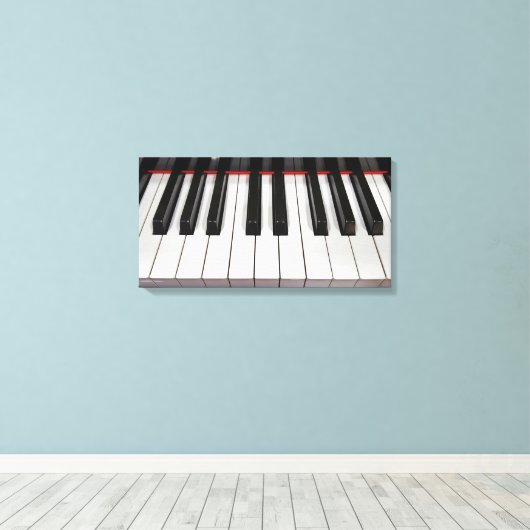 pianosleutels canvas afdruk (Insitu (Houten vloer))