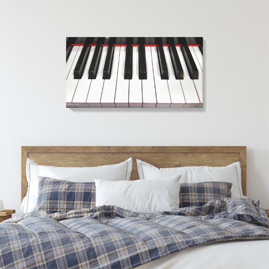 pianosleutels canvas afdruk (Insitu (Slaapkamer))