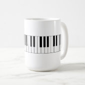 Pianosleutels - Coffee-Mok Koffiemok (Voorkant rechts)