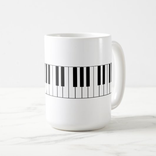 Pianosleutels - Coffee-Mok Koffiemok (Voorkant rechts)