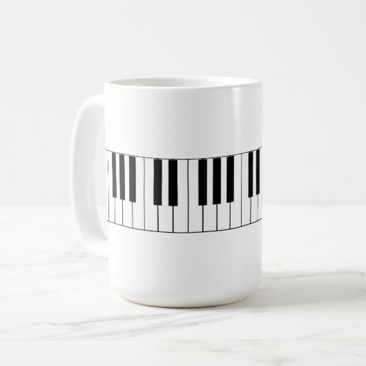 Pianosleutels - Coffee-Mok Koffiemok (Voorkant links)